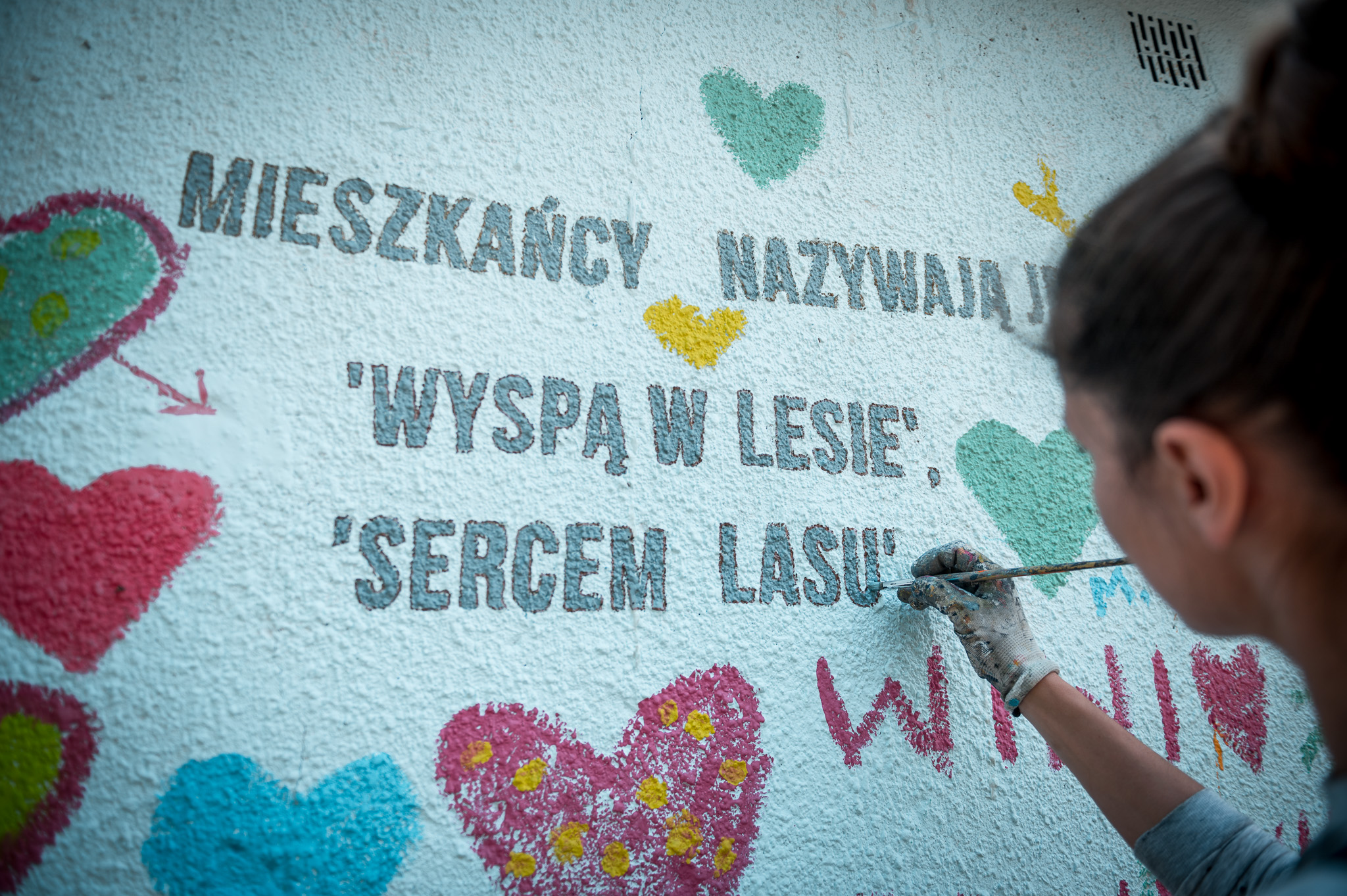 Sąsiedzki mural przy ul. Uczniowskiej