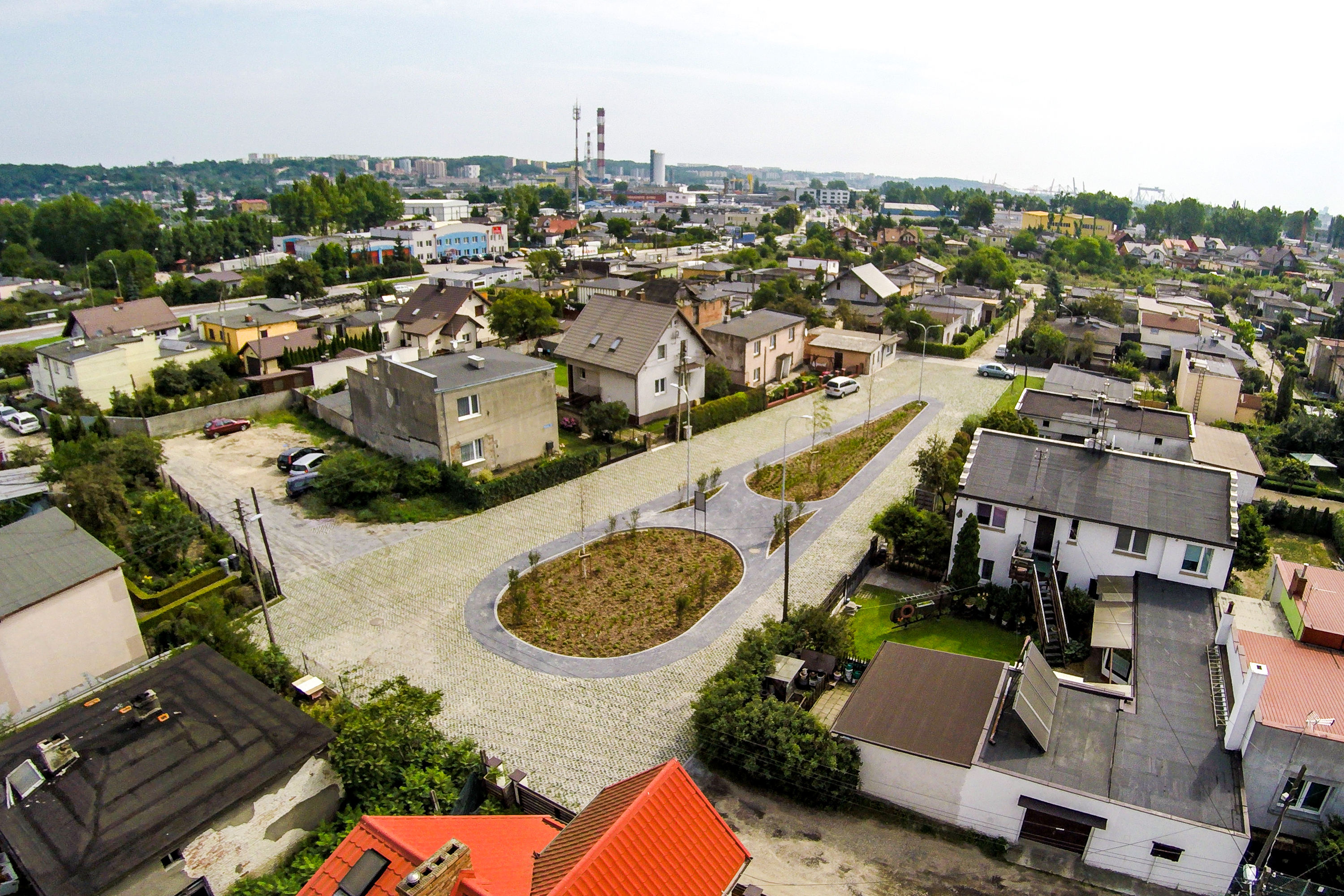 Ogród deszczowy przy ul. Śliwkowej na Osiedlu Meksyk // fot. LIS