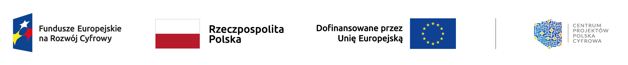 Logotypy funduszy i programów, w ramach których realizowany jest projekt